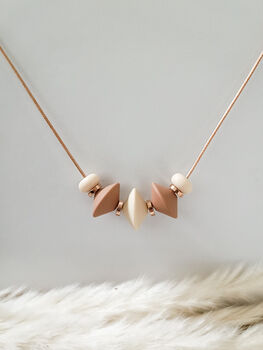 Coffee And Cream Nursing Necklace, 5 of 8