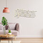 Musical Notes Wooden Wall Art Treble Clef Design, thumbnail 9 of 10