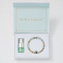 Blue Ocean Jasper Aromatherapy Bracelet With Relaxing Essential Oil, thumbnail 8 of 9