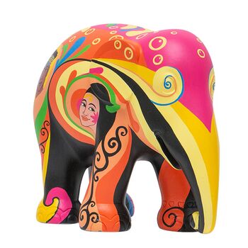 'Psycho' Hand Painted Limited Edition 15cm Elephant, 4 of 12