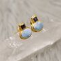 Larimar And Iolite Silver Studs, thumbnail 7 of 7