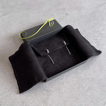 Flo Sculptural Drop Earrings – Modern Minimalist Sterling Silver, 7 of 10