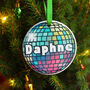 Personalised Disco Ball Christmas Decoration, thumbnail 1 of 2