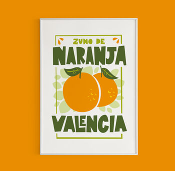 Spanish Oranges Kitchen Print, 7 of 9