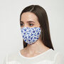 Hand Painted Dots Silk Face Mask With Lanyard, thumbnail 2 of 6