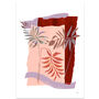 Palm Leaf Abstract Collage Art Print, thumbnail 3 of 8