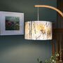 Silver Birch Contemporary Woodland Drum Lampshade, thumbnail 5 of 10