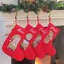 Personalised Selfie Elfie Family Christmas Stocking, thumbnail 2 of 12