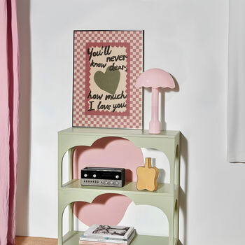 How Much I Love You Checkered Nursery Print, 11 of 12