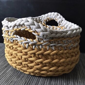 Crochet Storage Basket Kit, 7 of 12