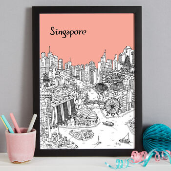 Personalised Singapore Print, 8 of 10