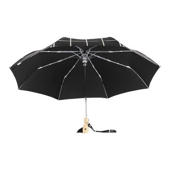 Black Grid Eco Friendly Umbrella, 4 of 4