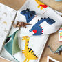 Personalised Dinosaurs Cotton Knit Blanket, thumbnail 3 of 12