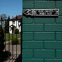 Leave Parcels Inside Gate Metal Door Sign Art Deco Or Modern, thumbnail 2 of 6