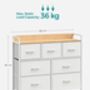 Chest Of Drawers Bedroom Cabinet Fabric Drawers, thumbnail 9 of 12