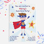 Superhero Boys Party Invitations, thumbnail 2 of 2