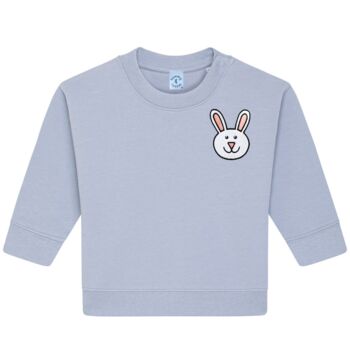 Easter Bunny Organic Cotton Sweatshirt, 3 of 7