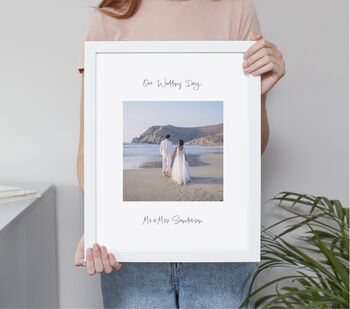 Personalised Use Your Own Wedding Photo Print, 4 of 7