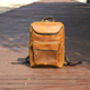 Top Zip Open Leather Backpack, thumbnail 5 of 10