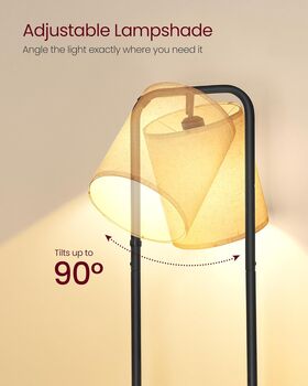 Floor Lamp Shelf Lamp With LED Light, 4 of 7