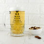 Personalised Opticians Chart Beer Glass Tankard, thumbnail 4 of 6