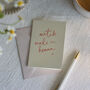 Letter Press Printed Match Made In Heaven Card Romance Card, thumbnail 1 of 3