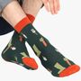 Men's Bamboo Socks Green Garden Tools, thumbnail 1 of 3