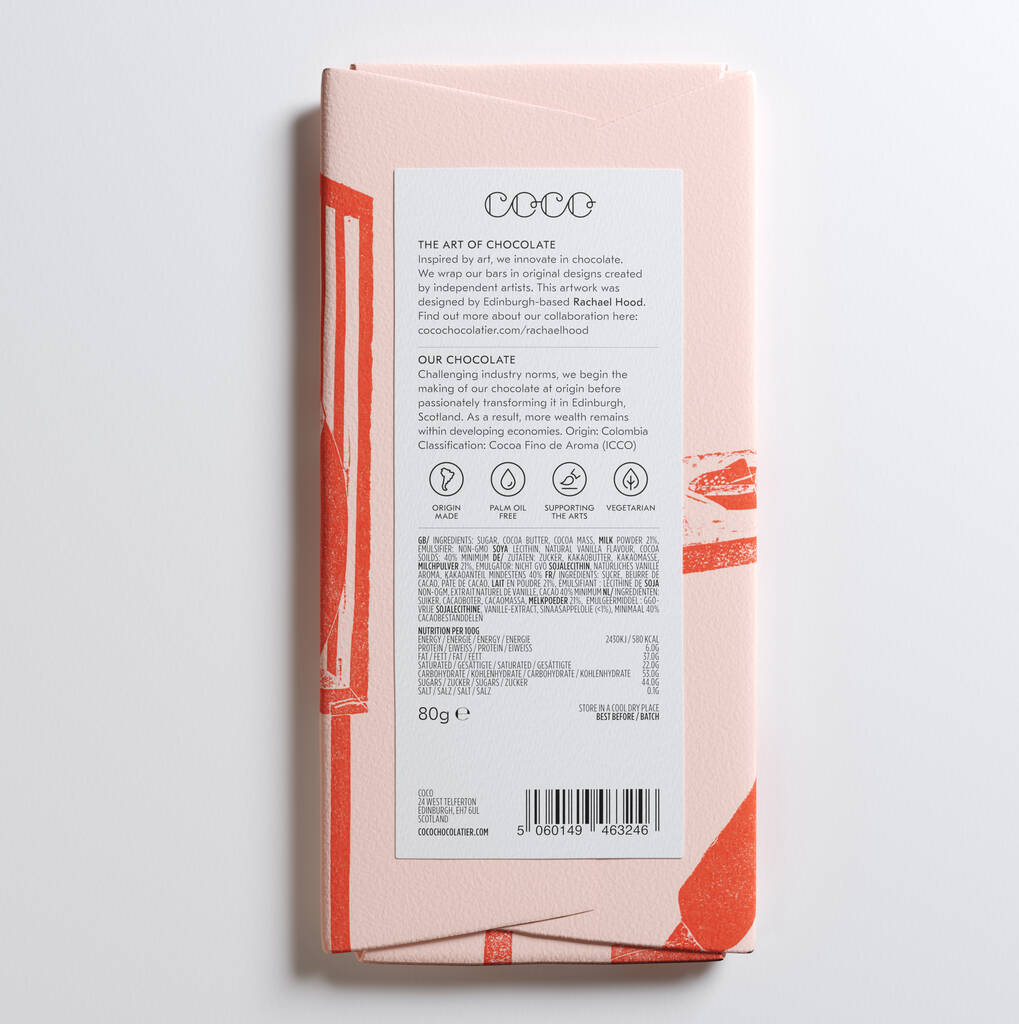 Coco Colombian Milk 80g Chocolate Bar By Stone