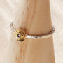 18 Carat Gold And Sterling Silver Diamond Flower Ring, thumbnail 1 of 7