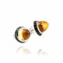 Istanbul Soul Citrine And Black Spinel Studs, thumbnail 2 of 4