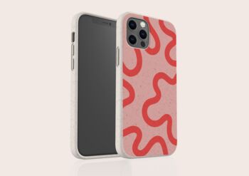 Pink Swirl Eco Friendly, Biodegradable Phone Case, 3 of 8