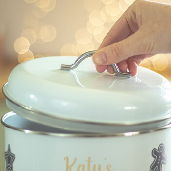 Personalised Christmas Biscuit Barrel, 3 of 7