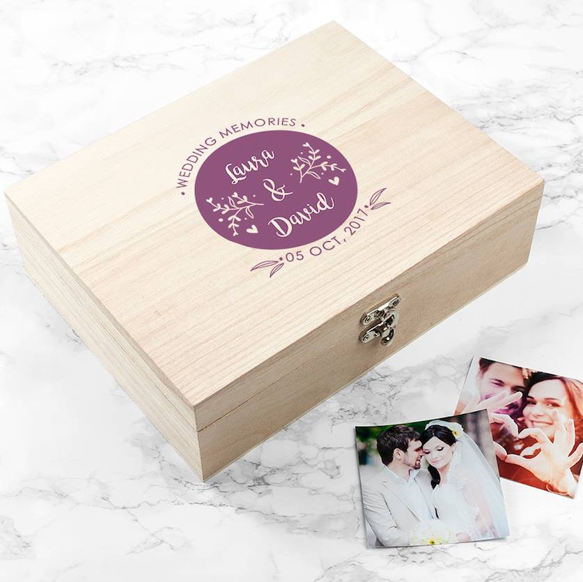 Personalised Wedding Memory Box, 1 of 2
