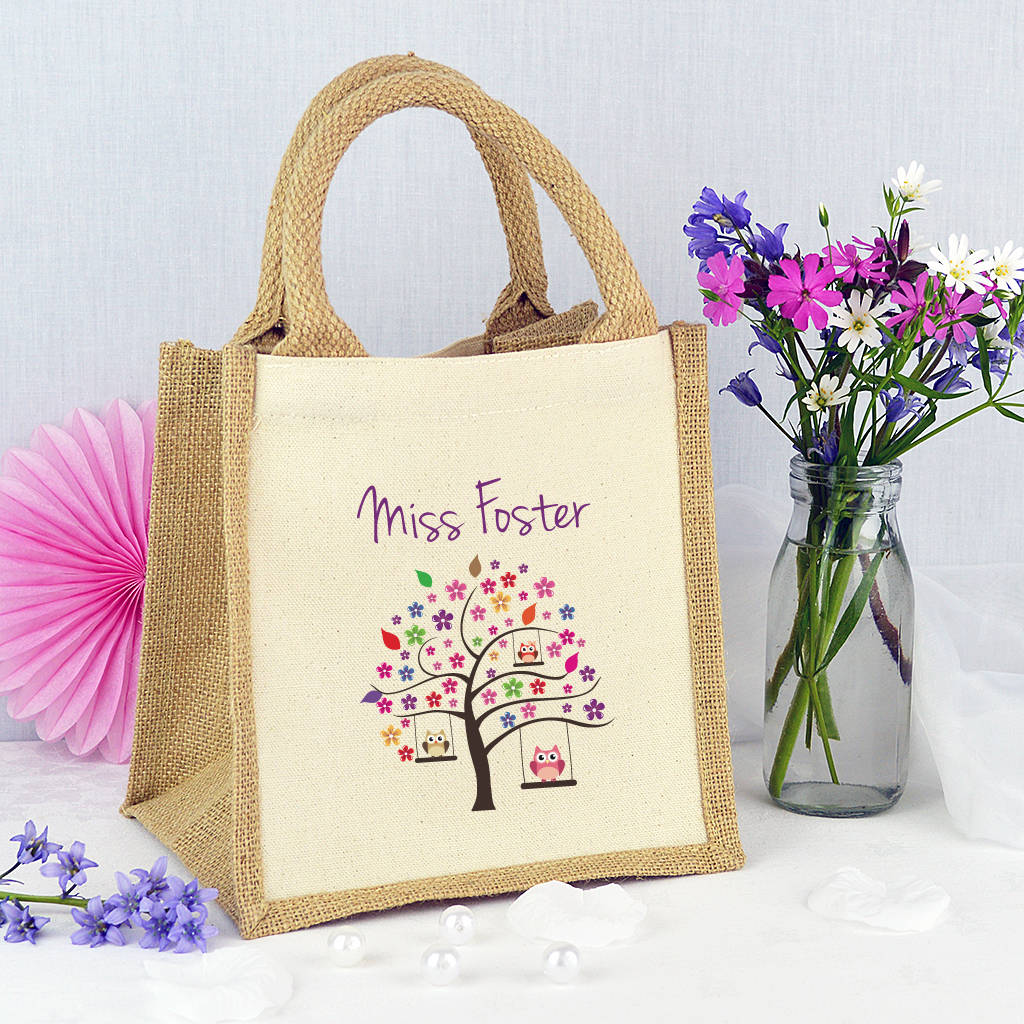 personalised teacher lunch bag