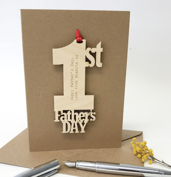 Personalised 1st Father's Day Card Keepsake, 4 of 11