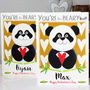 Personalised Panda Valentine's Card, thumbnail 2 of 7