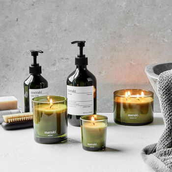 Meraki Oud Leaf Scented Candle, 3 of 8