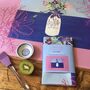 'Flowers From The Garden In A Japanese Vase' Tea Towel, thumbnail 1 of 7