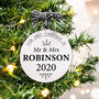 Personalised First Christmas As Mr And Mrs Bauble, thumbnail 6 of 10