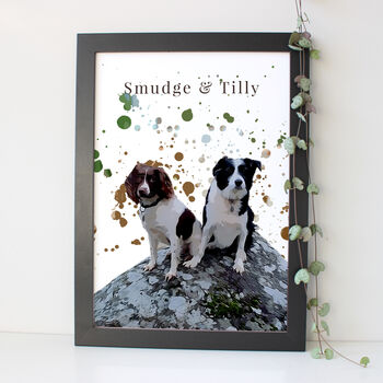 Personalised Pet Dog Portrait Print Gift, 11 of 12