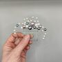 Pearl Hair Comb With White, Grey And Lilac Pearls, thumbnail 2 of 9