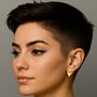 Triangle Two Way Sterling Silver Earring Jackets, thumbnail 3 of 8