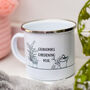 Personalised Grandma's Gardening Enamel Mug, thumbnail 1 of 6