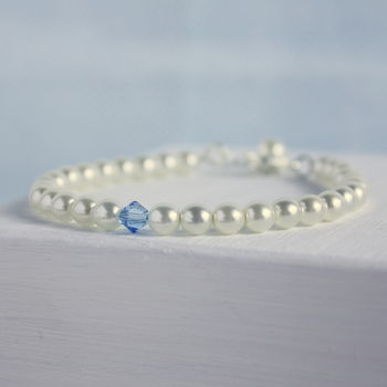 Something Blue Bridal Bracelet, 4 of 8