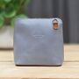 Leather Cross Body Handbag In Light Grey And Tan, thumbnail 1 of 3