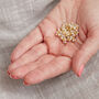 Seed Pearl Cluster Gold Plated Silver Bracelet, thumbnail 6 of 12