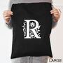Personalised Initial Laundry Bag – Elegant Scroll Design Storage Sack For Adults, Teens And Students, thumbnail 3 of 5