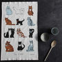 Cats Tea Towel, thumbnail 1 of 4