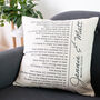 Personalised Wedding First Dance Song Cushion, thumbnail 3 of 6