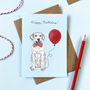 Yellow Labrador Dog Birthday Card, thumbnail 1 of 2